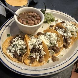 MARIA BONITA RESTAURANT signature dishes Puffy Taco BeefCrispy Taco BeefBarbacoa Taco